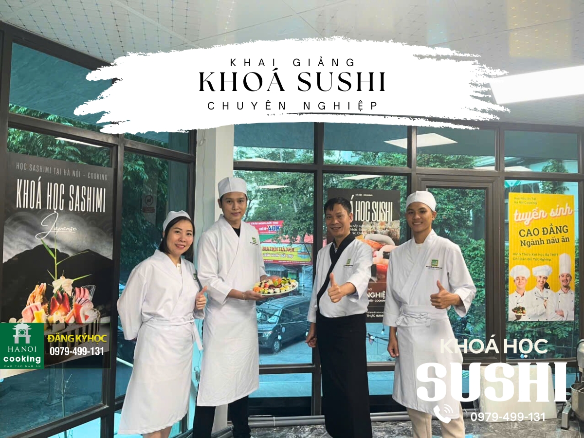 dạy l&agrave;m sushi chuy&ecirc;n nghiệp