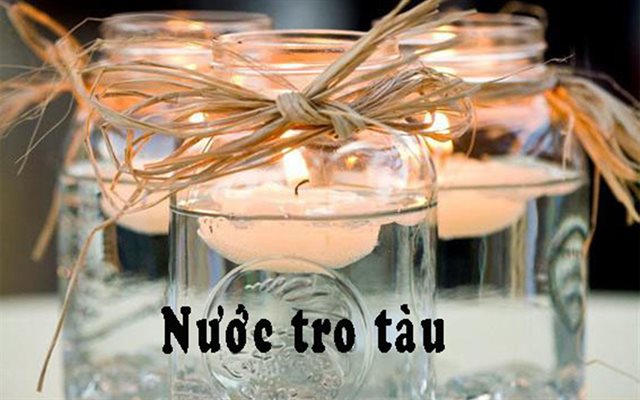 Lưu &yacute; khi sử dụng nước tro t&agrave;u