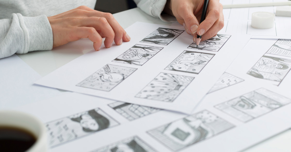 Ph&aacute;c thảo h&igrave;nh ảnh Storyboard