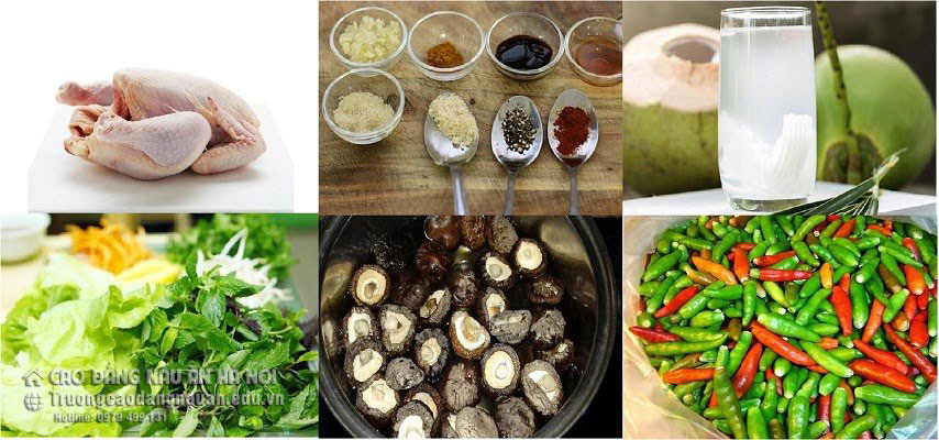 Nguy&ecirc;n Liệu L&agrave;m M&oacute;n G&agrave; Tiềm Ớt Hiểm