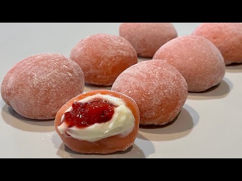 B&aacute;nh mochi nh&acirc;n kem d&acirc;u t&acirc;y ph&ocirc; mai