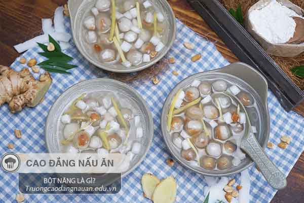 Ch&egrave; nấu từ bột năng