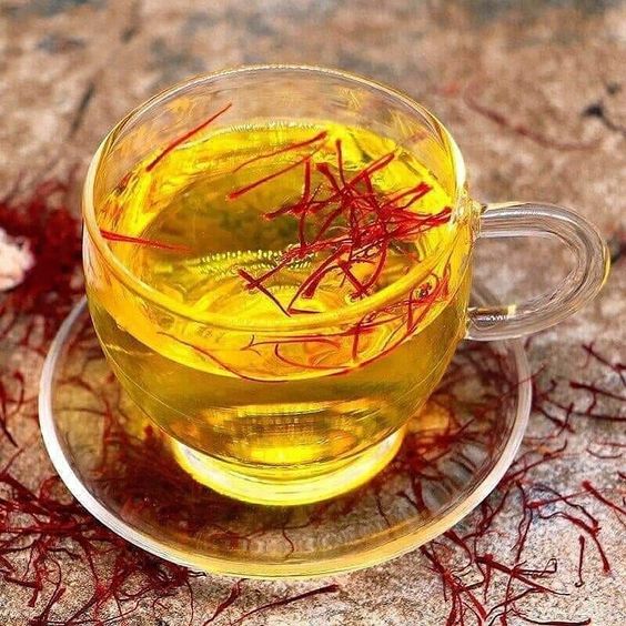 saffron với mật ong