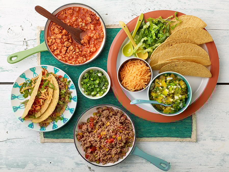 Nguyên liệu làm bánh taco