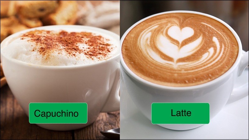 Sự khác biệt giữ Capuchino và Latte