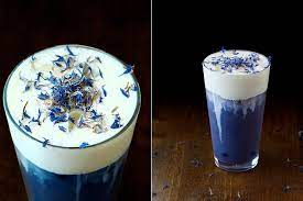 Trà đậu biếc macchiato