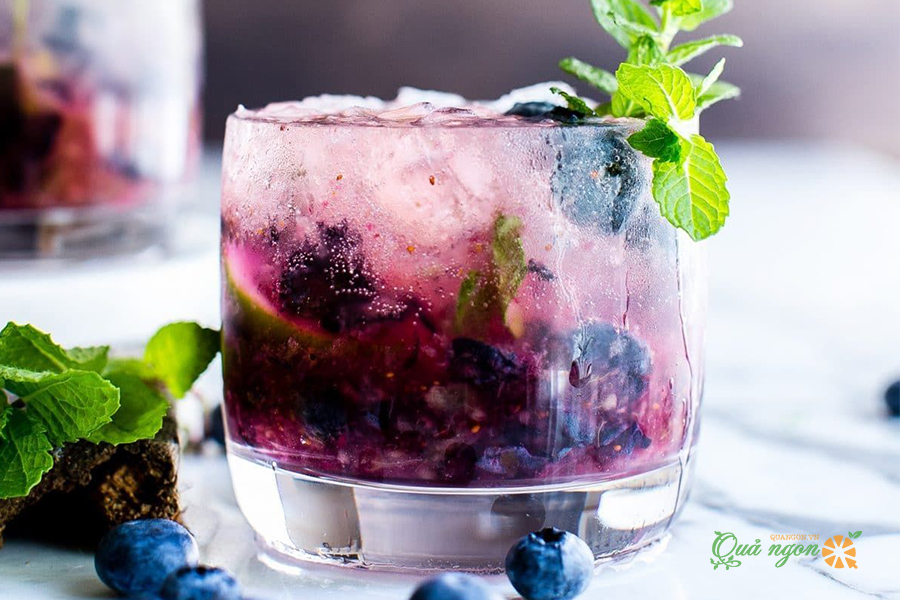 cocktail mojito việt quất