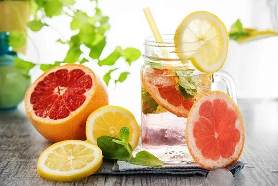 nước detox giảm mỡ bụng từ chanh