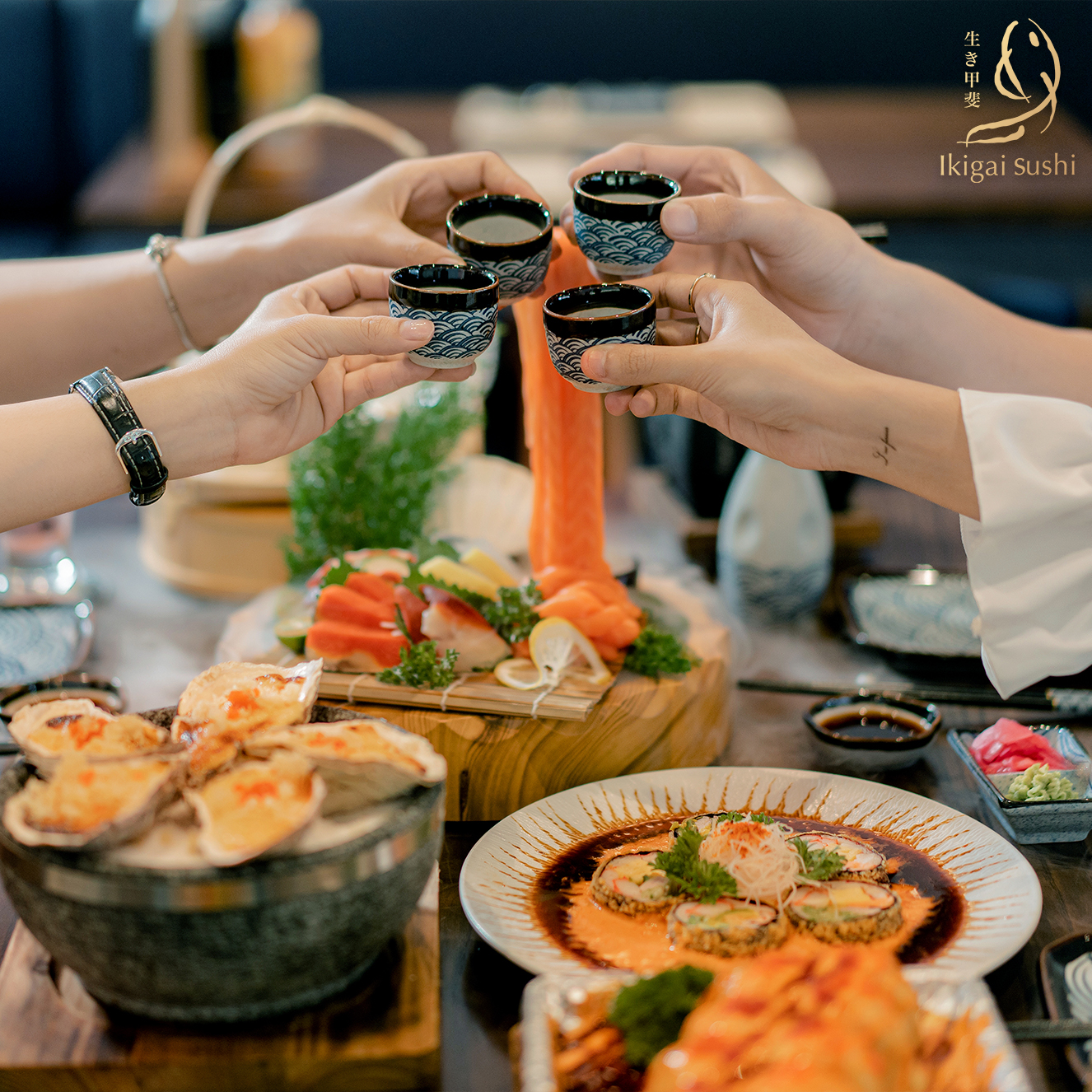 Thực đơn tại Ikigai Sushi đa dạng m&oacute;n ăn ngon