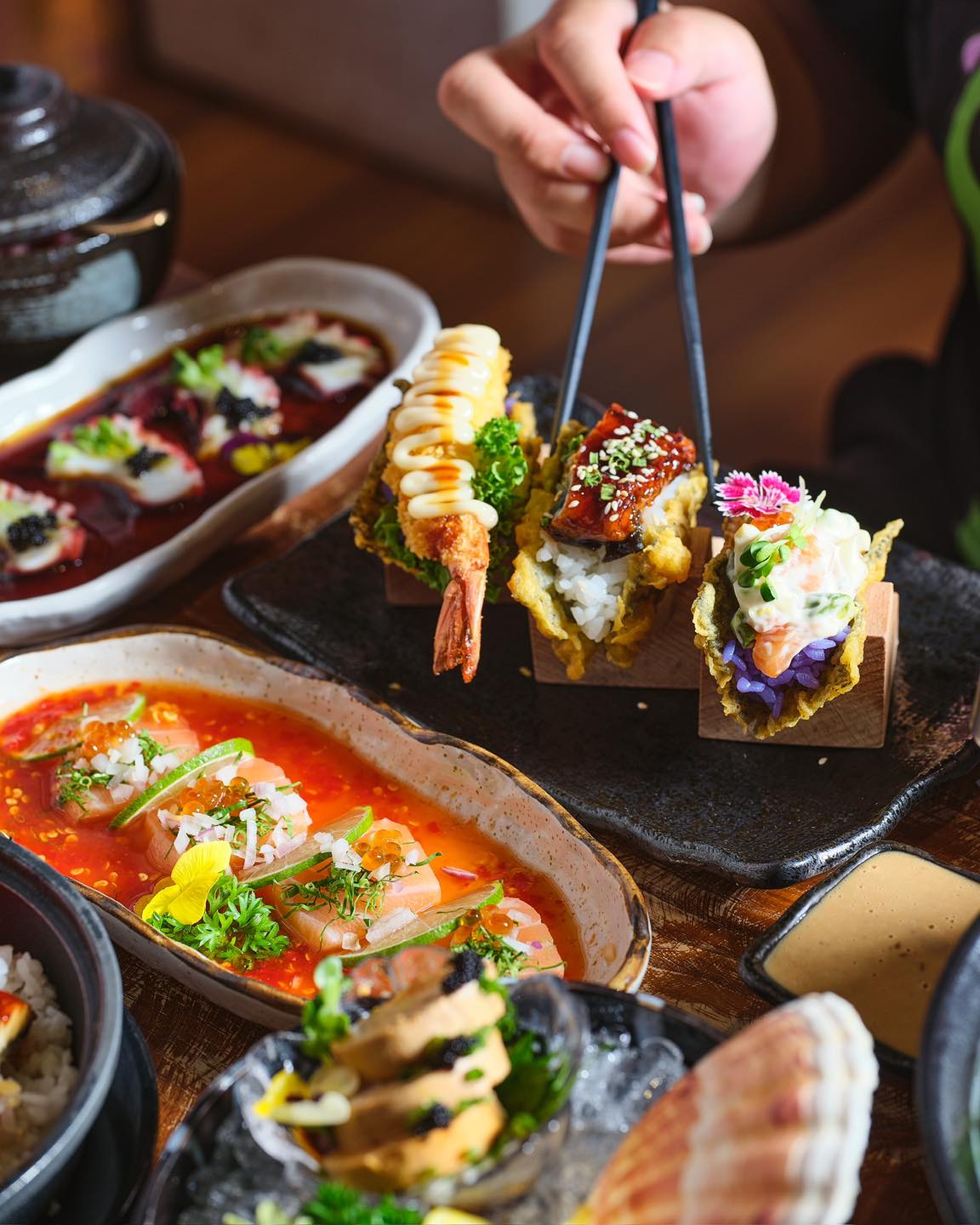 K Cafe Sushi tự h&agrave;o mang đến thực đơn phong ph&uacute;