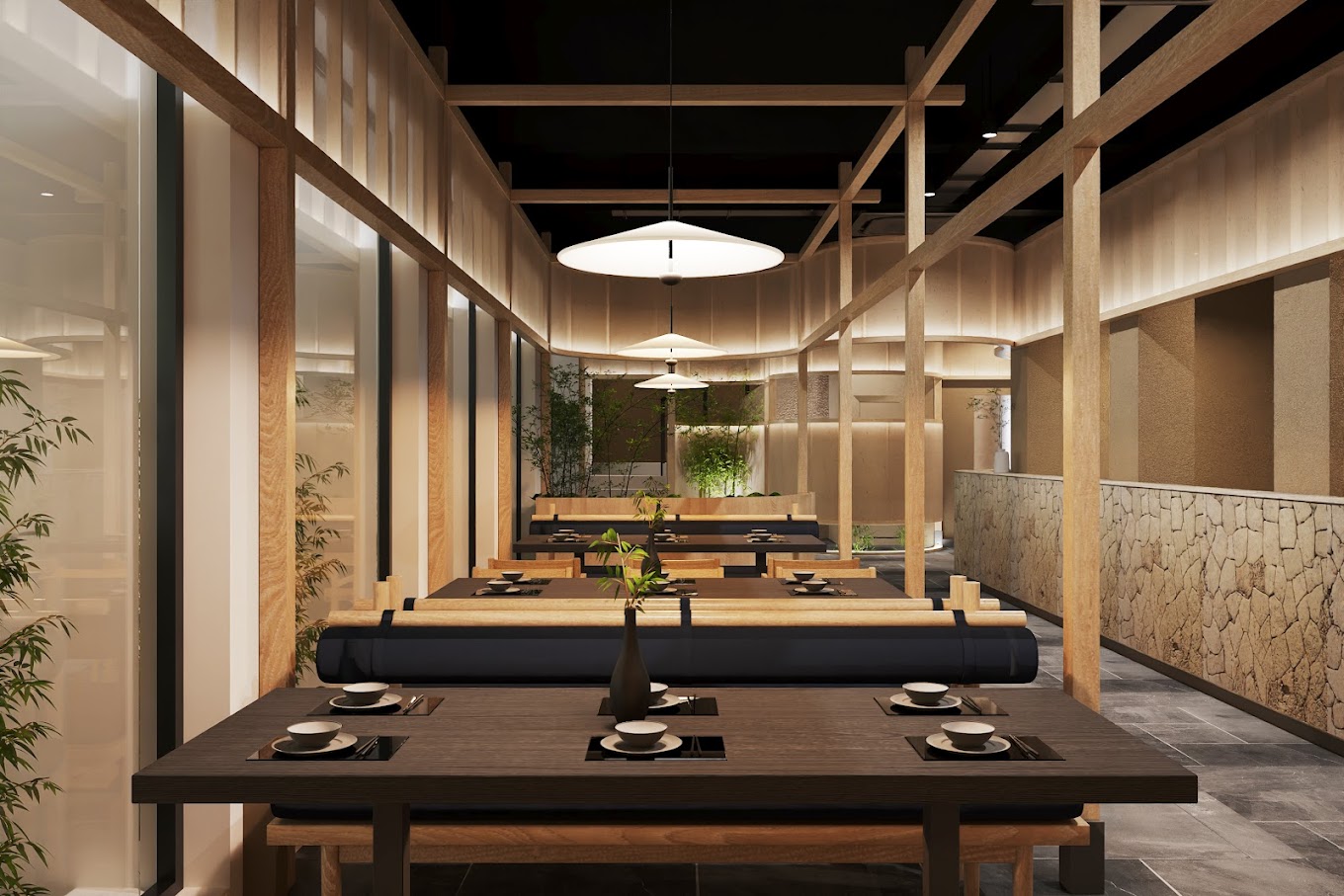 Mama Sushi c&oacute; kh&ocirc;ng gian đậm chất Nhật Bản