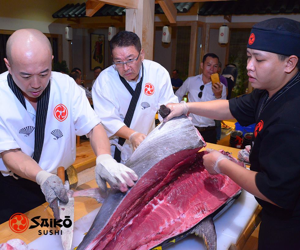 Saiko Sushi tự h&agrave;o sở hữu đội ngũ đầu bếp t&agrave;i ba