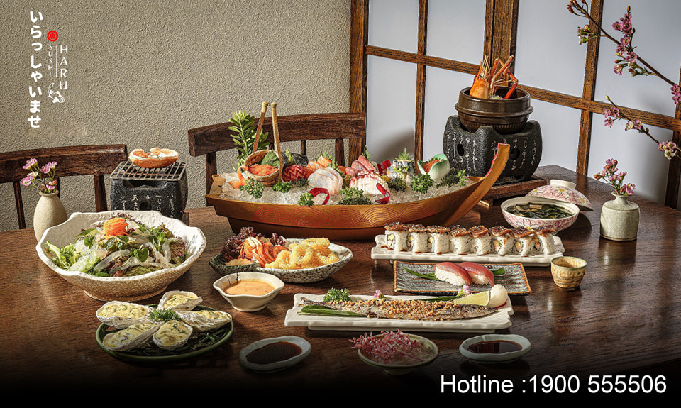 Sushi Haru cung cấp nhiều c&aacute;ch thức đặt b&agrave;n