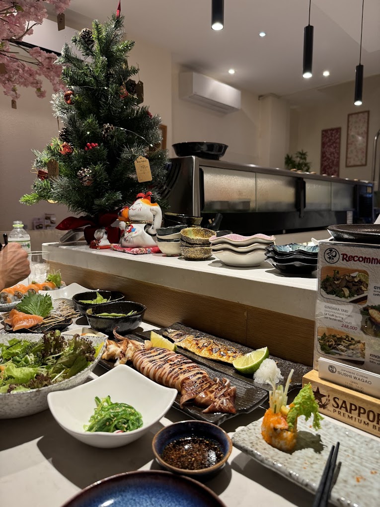 Menu của Sushi Wagao đa dạng v&agrave; phong ph&uacute;
