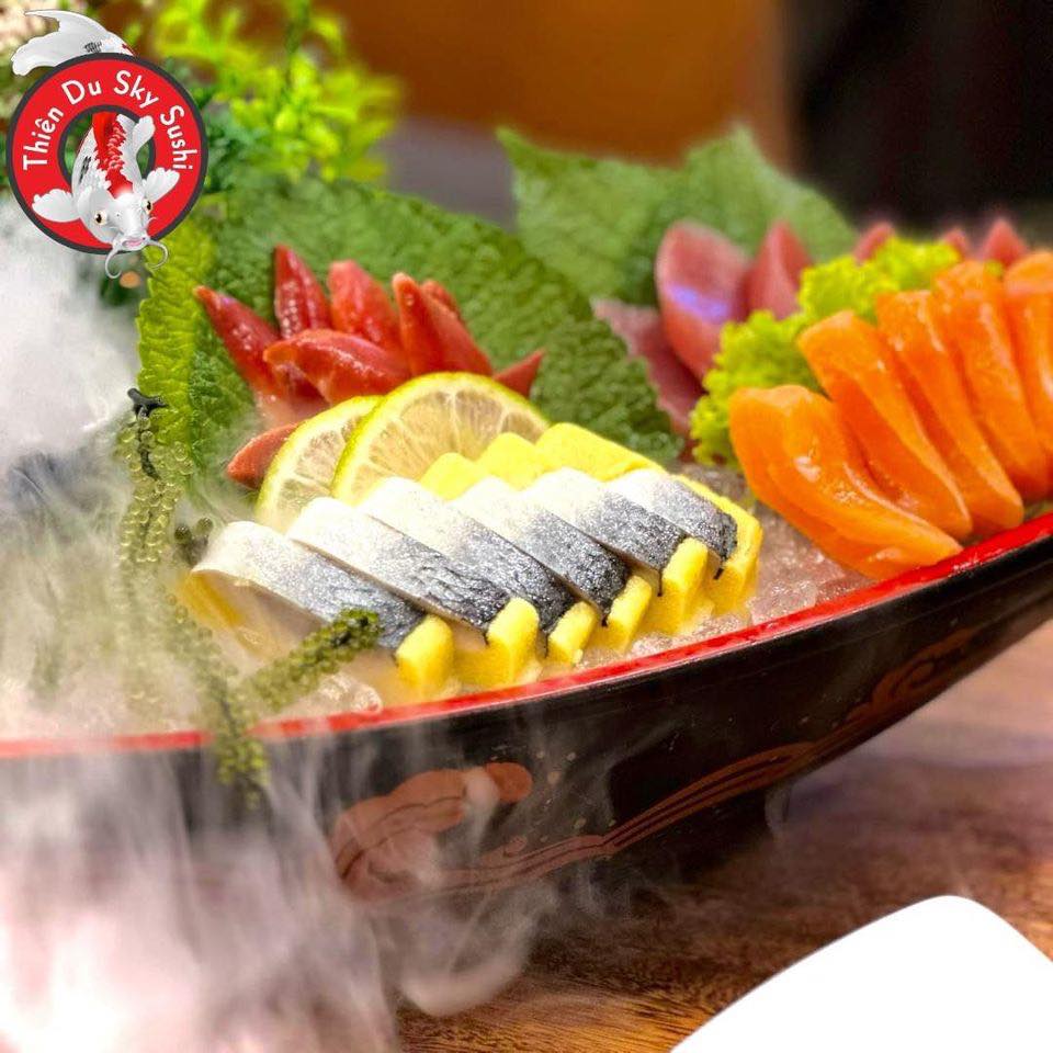Thi&ecirc;n Du Sky Sushi tự h&agrave;o mang đến thực đơn đa dạng